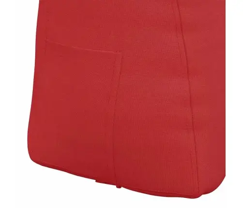 Atpakaļ Spilvens Sarkana 45 X 24 X 50 Cm Audums Vidaxl