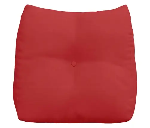 Atpakaļ Spilvens Sarkana 45 X 24 X 50 Cm Audums Vidaxl