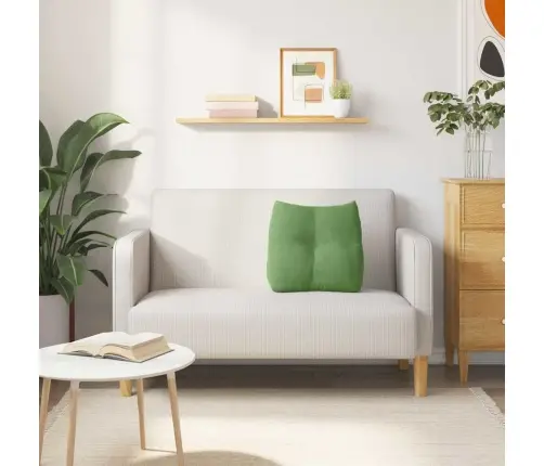 Atpakaļ Spilvens Gaiši Zaļa 45 X 24 X 50 Cm Samts Vidaxl