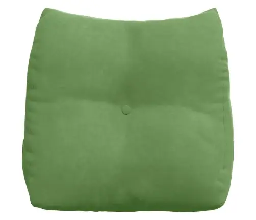 Atpakaļ Spilvens Gaiši Zaļa 45 X 24 X 50 Cm Samts Vidaxl