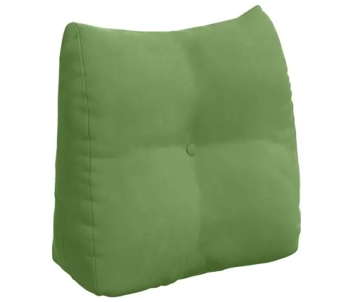 Atpakaļ Spilvens Gaiši Zaļa 45 X 24 X 50 Cm Samts Vidaxl