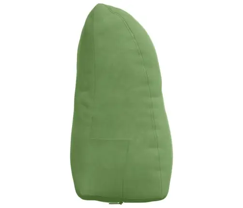 Atpakaļ Spilvens Gaiši Zaļa 45 X 24 X 50 Cm Samts Vidaxl