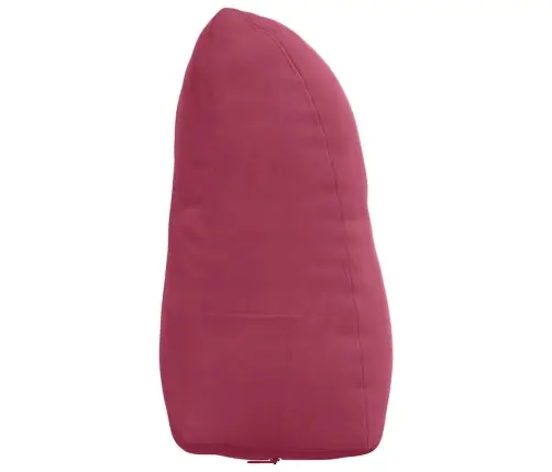 Atpakaļ Spilvens Vīna Sarkans 45 X 24 X 50 Cm Samts Vidaxl