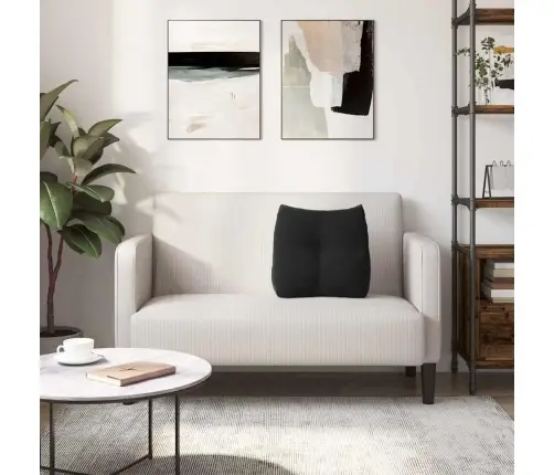 Seljatugi Padi Must 45 X 24 X 50 Cm Samet