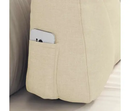 Seljatugi Padi Cream 60 X 24 X 50 Cm Kangas