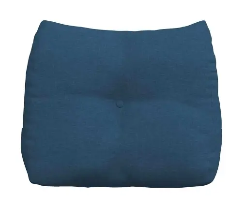 Atpakaļ Spilvens Zila 60 X 24 X 50 Cm Audums Vidaxl