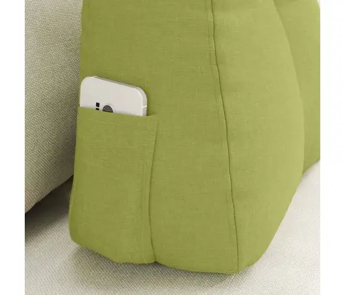 Atpakaļ Spilvens Gaiši Zaļa 60 X 24 X 50 Cm Audums Vidaxl