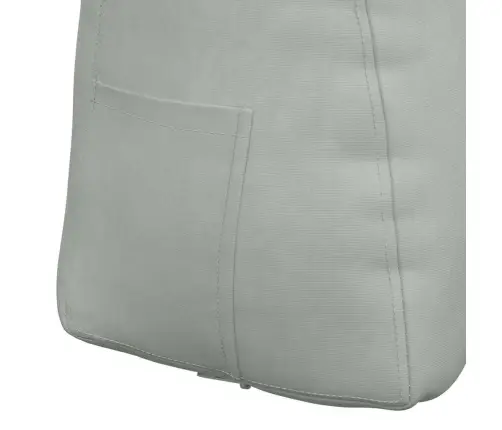 Atpakaļ Spilvens Gaiši Pelēks 60 X 24 X 50 Cm Samts Vidaxl