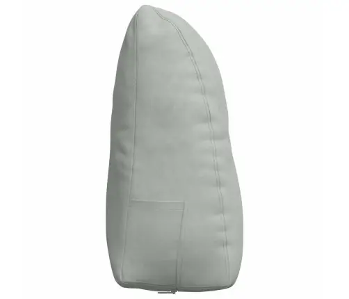 Atpakaļ Spilvens Gaiši Pelēks 60 X 24 X 50 Cm Samts Vidaxl