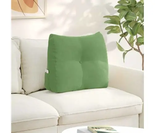 Atpakaļ Spilvens Gaiši Zaļa 60 X 24 X 50 Cm Samts Vidaxl