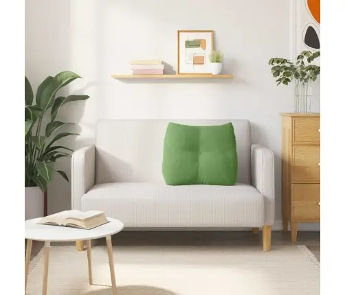 Atpakaļ Spilvens Gaiši Zaļa 60 X 24 X 50 Cm Samts Vidaxl