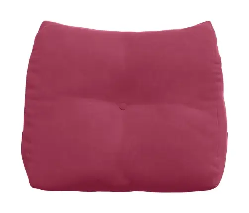 Atpakaļ Spilvens Vīna Sarkans 60 X 24 X 50 Cm Samts Vidaxl