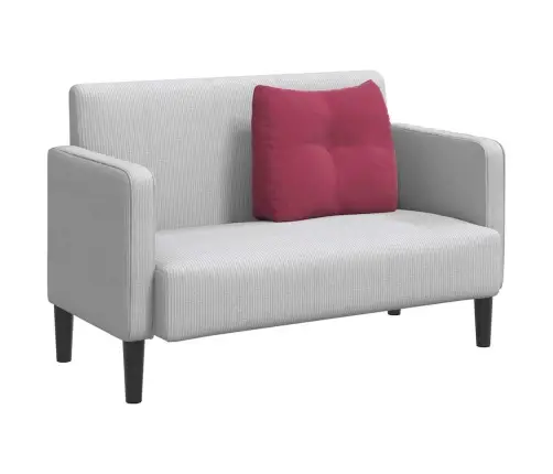 Atpakaļ Spilvens Vīna Sarkans 60 X 24 X 50 Cm Samts Vidaxl