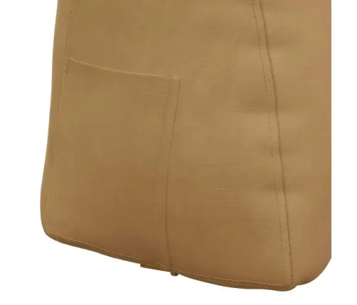 Atpakaļ Spilvens Brūna 60 X 24 X 50 Cm Samts Vidaxl