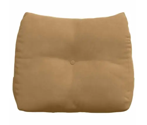 Atpakaļ Spilvens Brūna 60 X 24 X 50 Cm Samts Vidaxl