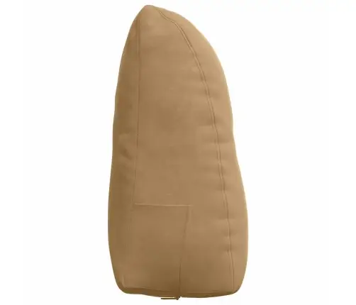 Atpakaļ Spilvens Brūna 60 X 24 X 50 Cm Samts Vidaxl