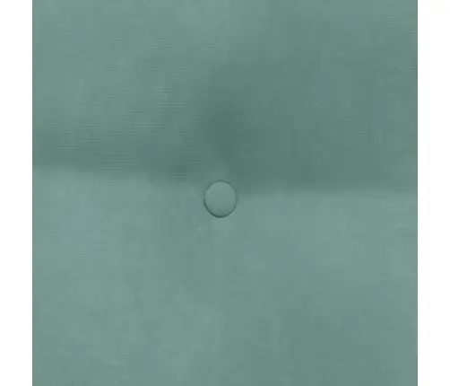 Atpakaļ Spilvens Jūras Zaļa 60 X 24 X 50 Cm Samts Vidaxl