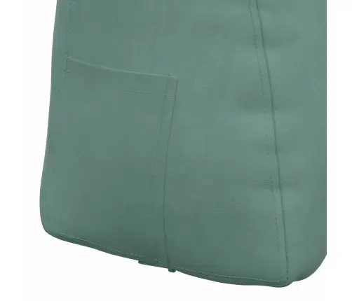 Atpakaļ Spilvens Jūras Zaļa 60 X 24 X 50 Cm Samts Vidaxl