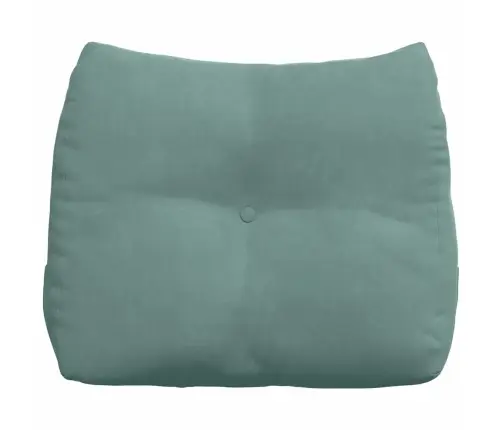 Atpakaļ Spilvens Jūras Zaļa 60 X 24 X 50 Cm Samts Vidaxl