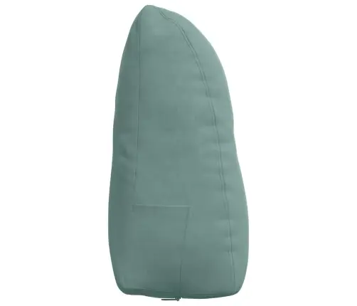 Atpakaļ Spilvens Jūras Zaļa 60 X 24 X 50 Cm Samts Vidaxl