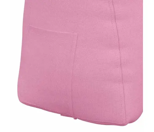Atpakaļ Spilvens Rozā 80 X 24 X 50 Cm Audums Vidaxl