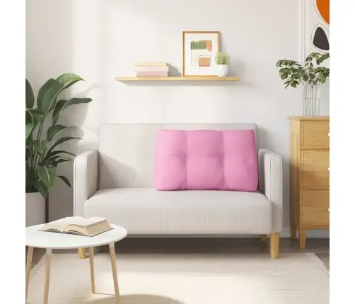 Atpakaļ Spilvens Rozā 80 X 24 X 50 Cm Audums Vidaxl