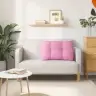 Atpakaļ Spilvens Rozā 80 X 24 X 50 Cm Audums Vidaxl