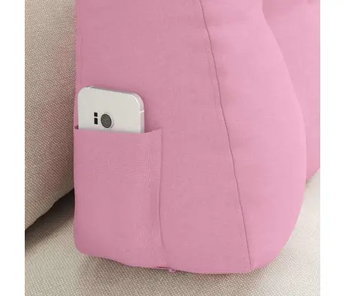 Atpakaļ Spilvens Rozā 80 X 24 X 50 Cm Audums Vidaxl