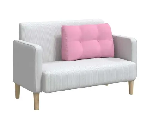 Atpakaļ Spilvens Rozā 80 X 24 X 50 Cm Audums Vidaxl