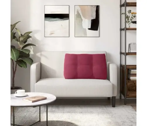 Apsaugos Pagalvė Vyno Raudona 80 X 24 X 50 Cm Aksomas