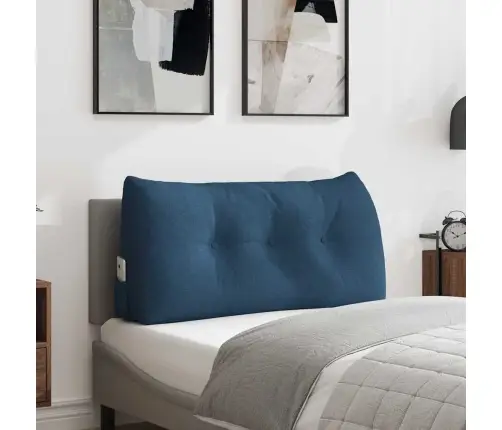 Atpakaļ Spilvens Zila 100 X 24 X 50 Cm Audums Vidaxl