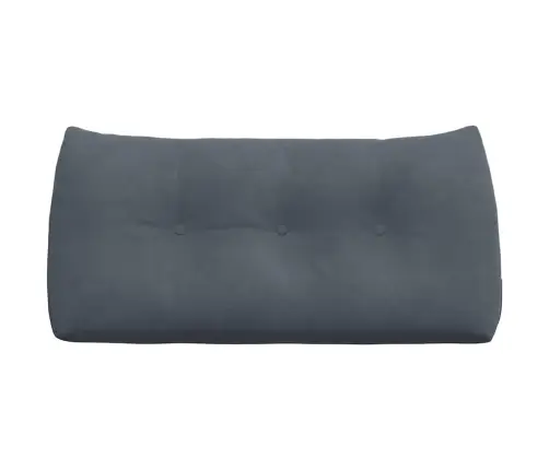 Atpakaļ Spilvens Tumši Pelēks 100 X 24 X 50 Cm Samts Vidaxl