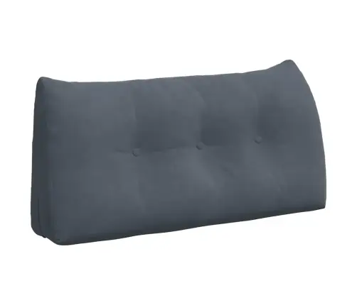 Atpakaļ Spilvens Tumši Pelēks 100 X 24 X 50 Cm Samts Vidaxl