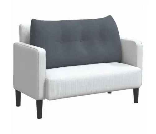 Atpakaļ Spilvens Tumši Pelēks 100 X 24 X 50 Cm Samts Vidaxl