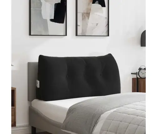 Seljatugi Padi Must 100 X 24 X 50 Cm Samet