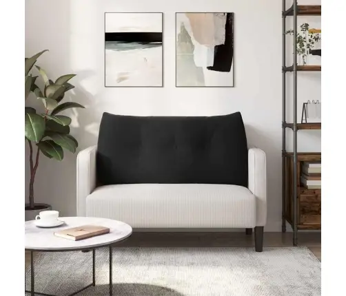 Seljatugi Padi Must 100 X 24 X 50 Cm Samet