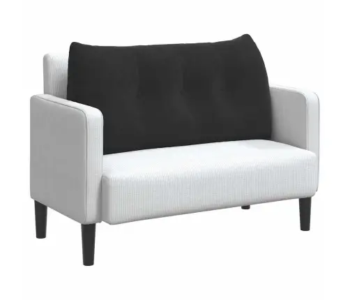 Seljatugi Padi Must 100 X 24 X 50 Cm Samet