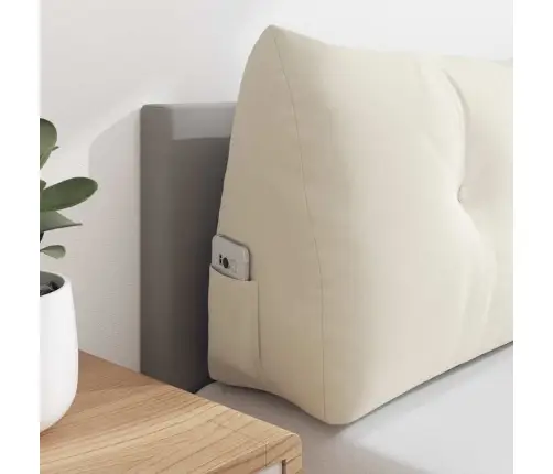 Seljatugi Padi Cream 100 X 24 X 50 Cm Samet