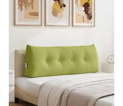 Atpakaļ Spilvens Gaiši Zaļa 120 X 24 X 50 Cm Audums Vidaxl