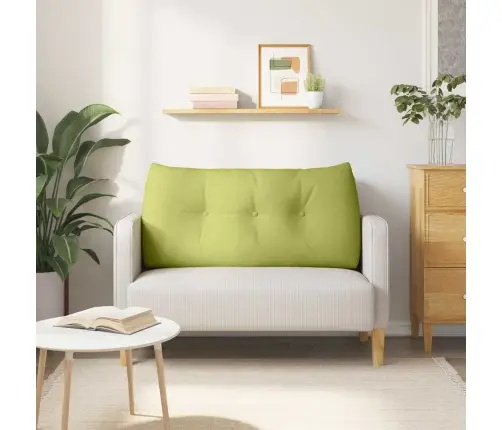 Atpakaļ Spilvens Gaiši Zaļa 120 X 24 X 50 Cm Audums Vidaxl