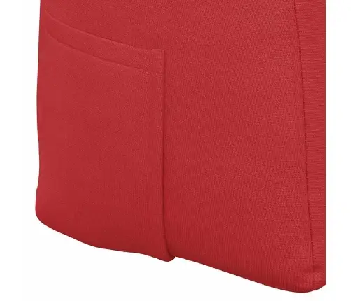 Atpakaļ Spilvens Sarkana 120 X 24 X 50 Cm Audums Vidaxl