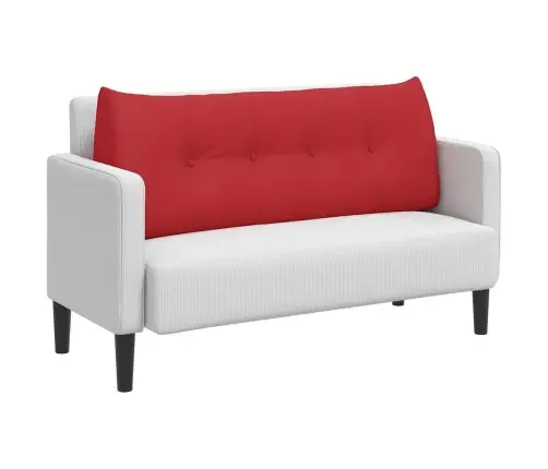 Atpakaļ Spilvens Sarkana 120 X 24 X 50 Cm Audums Vidaxl