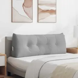 Atpakaļ Spilvens Mākoņu Pelēka 120 X 24 X 50 Cm Audums Vidaxl