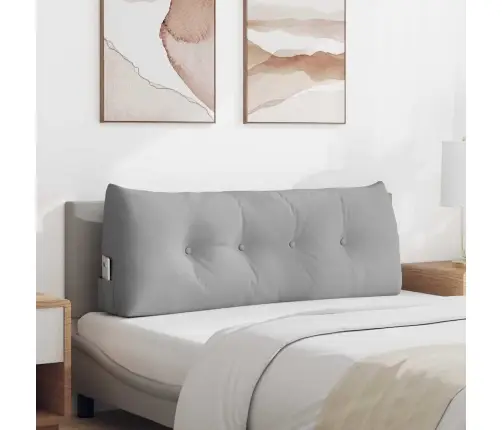 Atpakaļ Spilvens Mākoņu Pelēka 120 X 24 X 50 Cm Audums Vidaxl