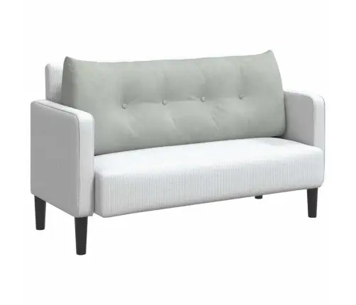 Atpakaļ Spilvens Gaiši Pelēks 120 X 24 X 50 Cm Samts Vidaxl