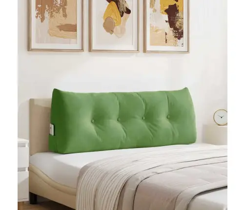 Atpakaļ Spilvens Gaiši Zaļa 120 X 24 X 50 Cm Samts Vidaxl