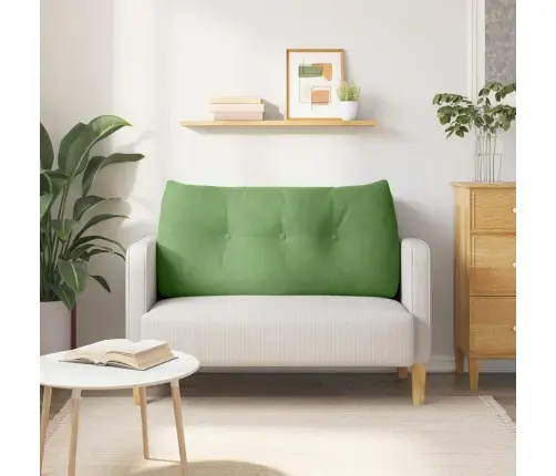 Atpakaļ Spilvens Gaiši Zaļa 120 X 24 X 50 Cm Samts Vidaxl