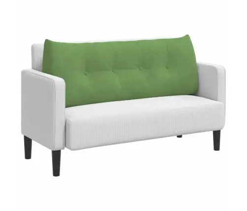 Atpakaļ Spilvens Gaiši Zaļa 120 X 24 X 50 Cm Samts Vidaxl