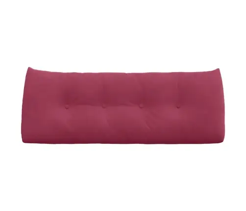 Atpakaļ Spilvens Vīna Sarkans 120 X 24 X 50 Cm Samts Vidaxl