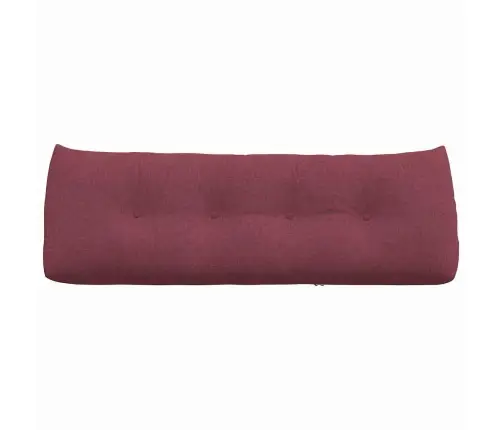 Atpakaļ Spilvens Vīna Sarkans 140 X 24 X 50 Cm Audums Vidaxl